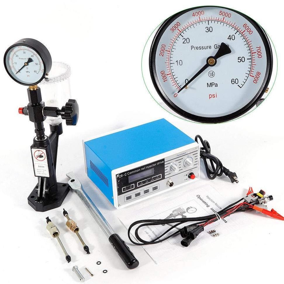 CROWHEX- CR-C Multifunction Diesel Common Rail Injector Tester + S60H Nozzle Validator,Common Rail I