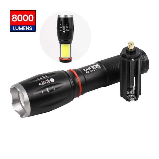 IKKAKU- TaffLed Senter LED COB Torch Cree XML T6 8000 Lumens - E17