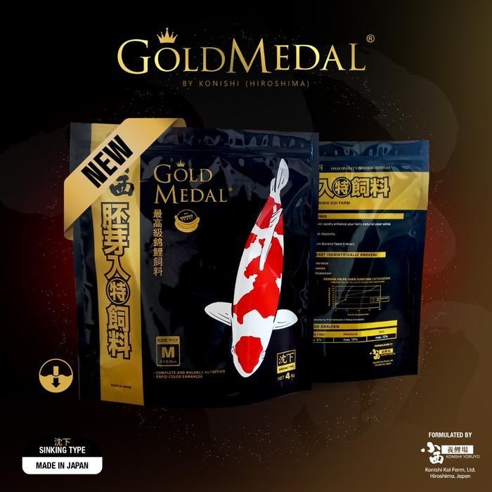 Pakan Koi - KONISHI Gold Medal 4KG (M) - Sinking