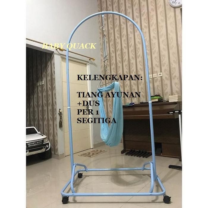 Makassar Tiang Ayunan Bayi Portable Malaysia (Tiang + Roda + Segitiga