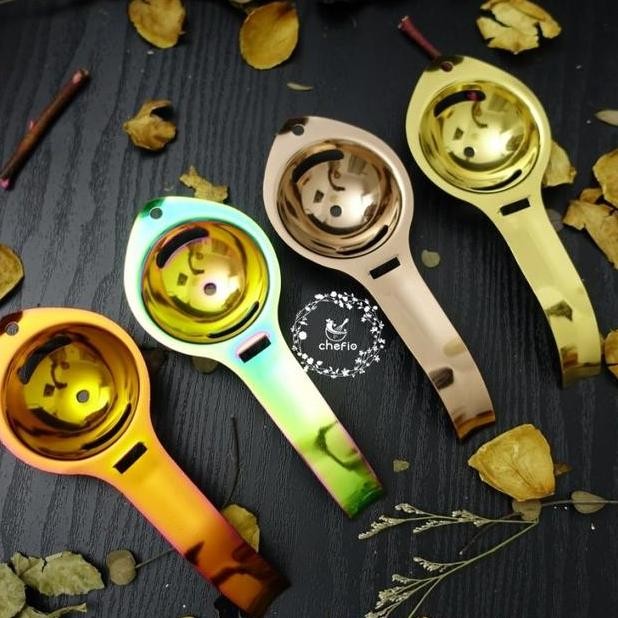 Pemisah Telur Stainless Egg Yolk Separator Stainless Saringan Telur