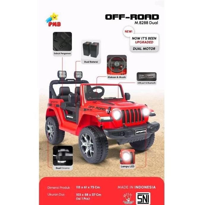 Mobil aki anak PMB M8288 M-8288 M 8288 Dual IRF