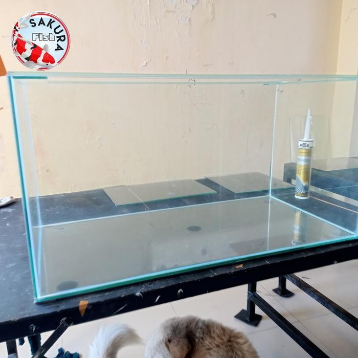 akuarium baru ukuran 50 x 30 x 30 kaca 5mm