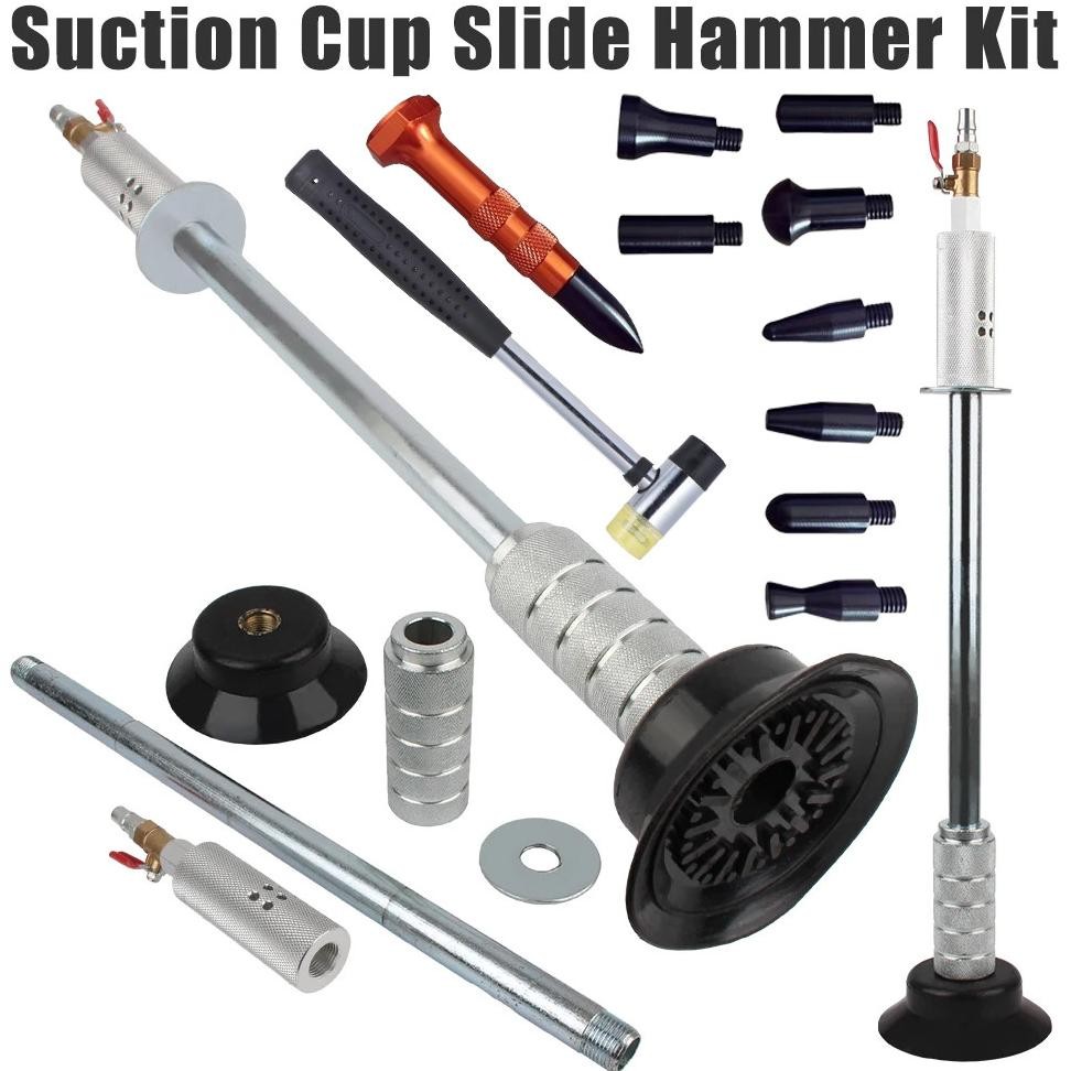 CROWHEX- Penarik Penyok Pneumatik Udara Alat Palu Geser Perbaikan Penyok Mobil Alat Penghilang Penyo