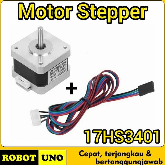 TERBARU - Motor Stepper Nema 17 CNC 3D Printer 17HS3401 Stepper Motor 42-40