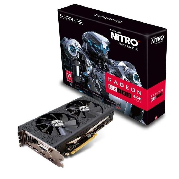 TERBARU - SAPPHIRE RX 480 (RX480) NITRO OC + 8GB GDDR5