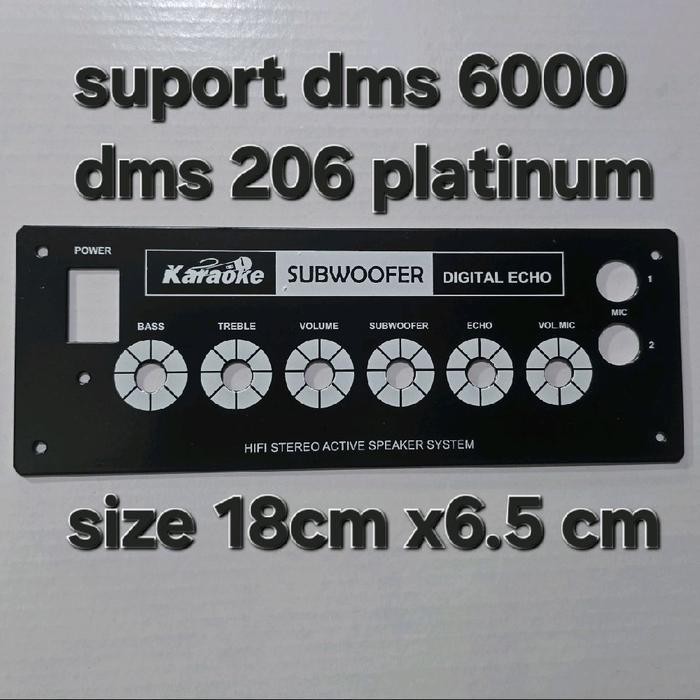 PANEL SPEAKER AKTIF DMS 6000 DAN DMS 206 ORIGINAL BESI TEBAL PAPAN BESI SPEKER AKTIVE PANEL KNOP POT