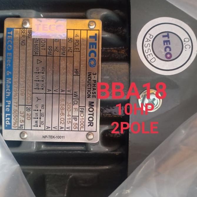 // Elektro Motor / Dinamo Elektro Motor TECO 7.5KW 10HP 2Pole 3Phase //