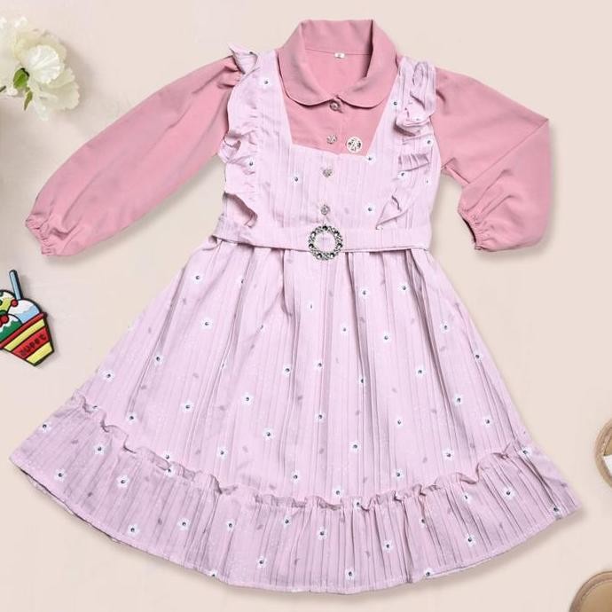 DV109 - D4 DRESS GAMIS ANAK PEREMPUAN ARSYILA G005