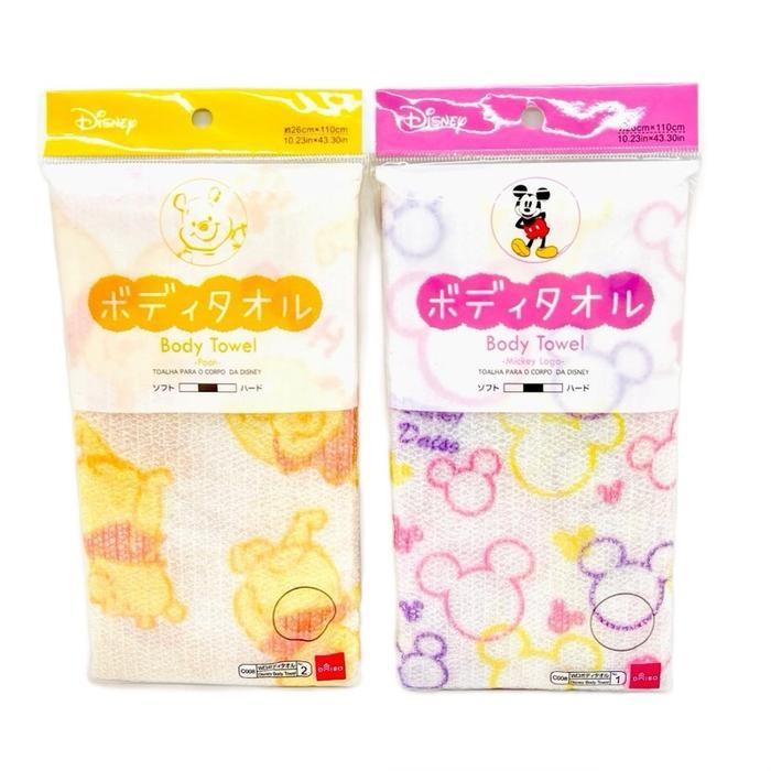 JAPAN MICKEY BODY TOWEL/CLEANING/EXFOLIATING TOWEL(GOSOKAN BADAN)