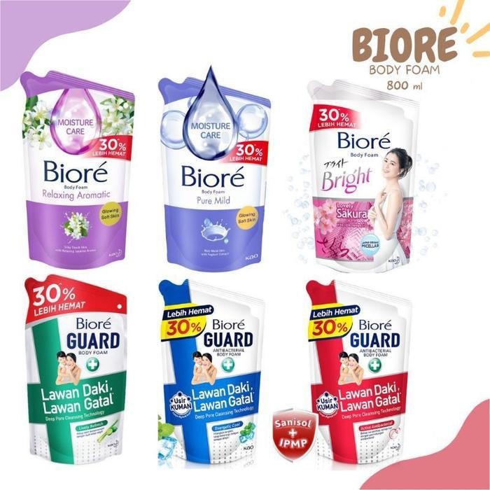 Biore Sabun Cair 800ml - Sabun Mandi Cair Biore