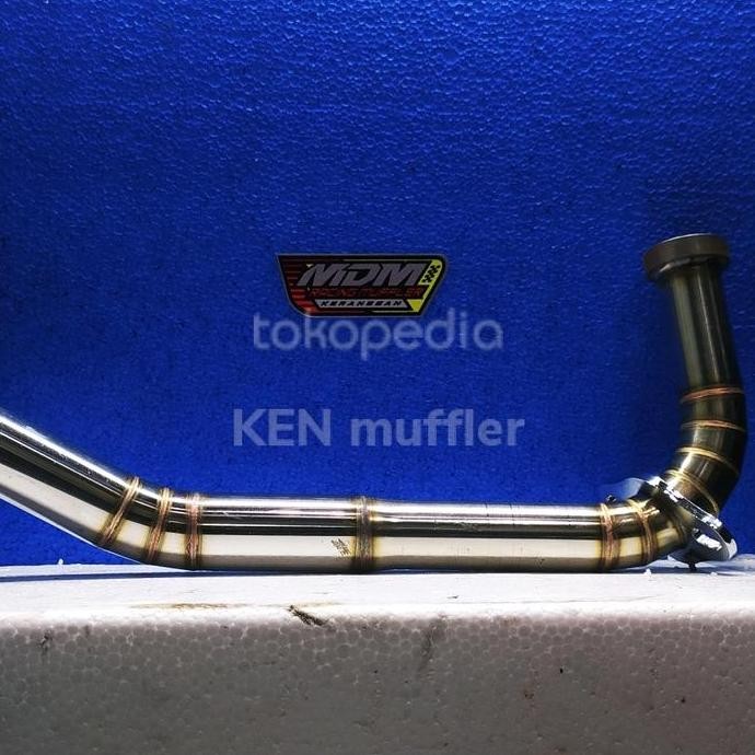 leheran pipa leher knalpot mio sporty 28-32mm cacing