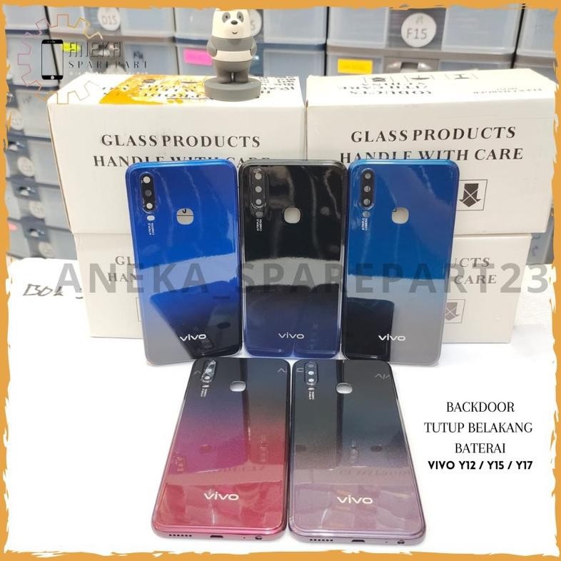 New backcover backdoor VIVO Y12 / Y15 / Y17 2019 cover belakang tutup casing belakang tutup baterai 