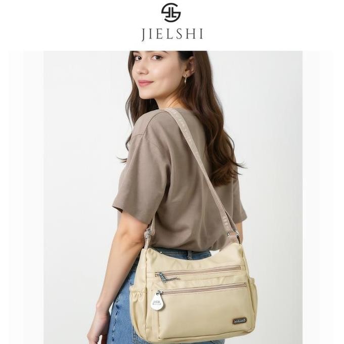 Selempang Maya Tas Selempang Wanita 3760# - Slingbag Berbahan Parasut Premium Furing Full Embos Bran