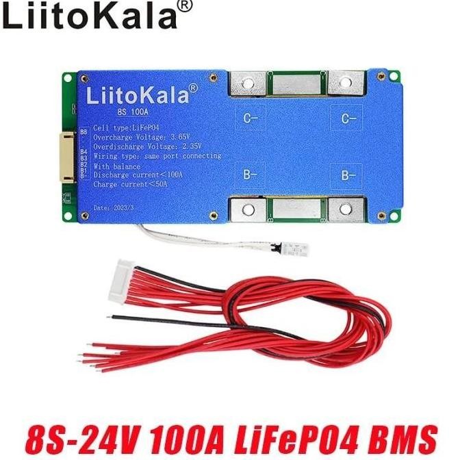 Promo Liitokala BMS Lifepo4 8s 24v 100a BMS Baterai Lifepo4 24V COD
