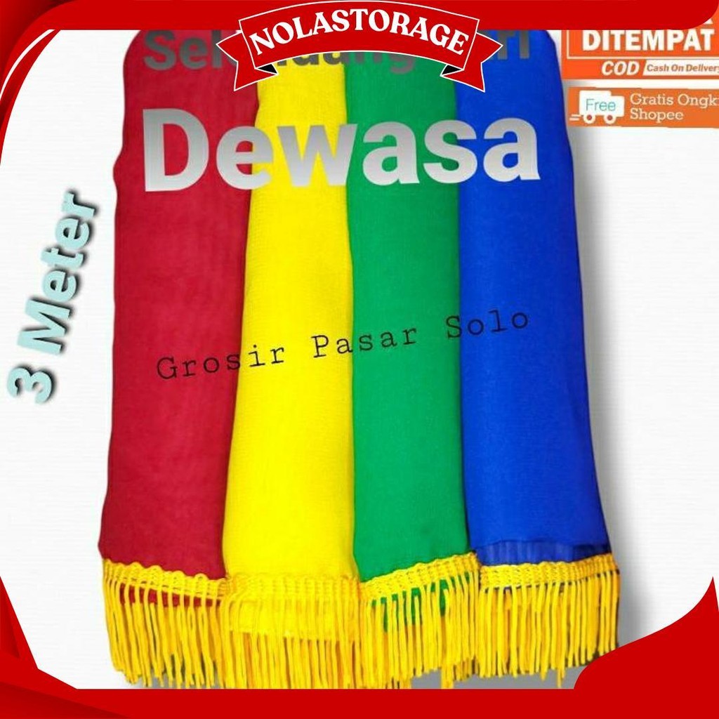 Selendang Tari Dewasa / Selendang Tari Rumbai / Selendang Tari 3 Meter Sale