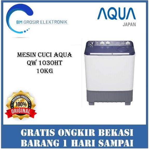 Promo AQUA MESIN CUCI QW 1030HT MESIN CUCI 2 TABUNG 10KG COD