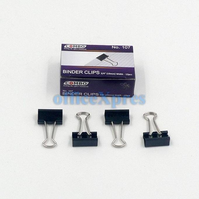 Adhesive- Binder Clip / Klip Kertas / Penjepit Kertas / Binder Besar / Clip 280