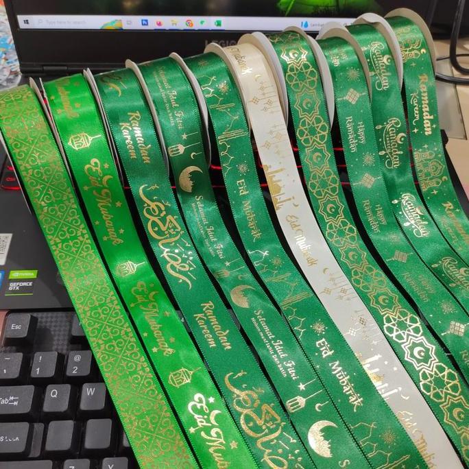 Sivo- 1 Roll Pita Ramadhan 2,5Cm - Pita Idul Fitri Ps303