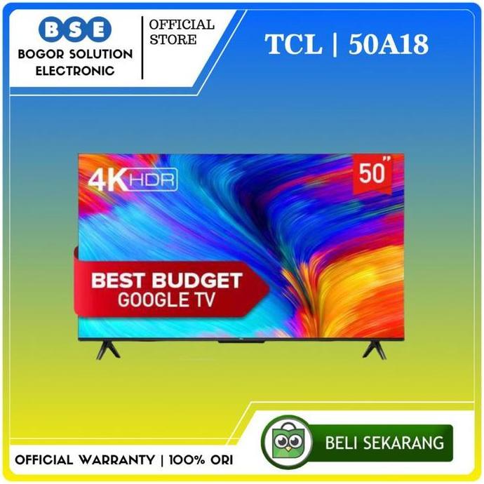 Bestseller- TV ANDROID TCL 50 inch GOOGLE TV TCL 50A18 4K UHD GOOGLE TV 50 Inch