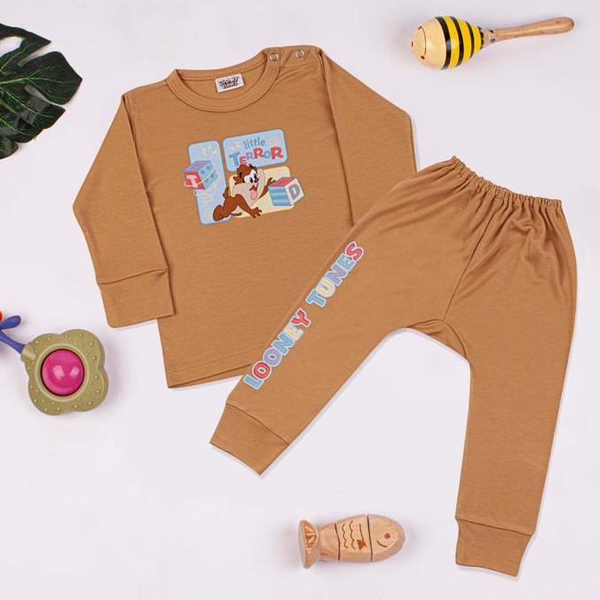 Bestseller- Baju Bayi / Piyama- Tencel Lyocell- Tazmania - Looney Tunes- Size S-XL