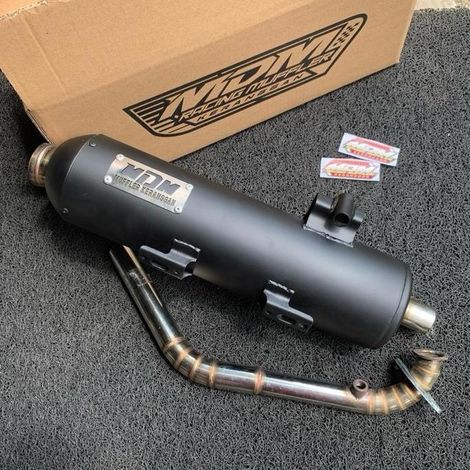 Knalpot Mdm Knalpot Set Vario 160 Out 45 Inlet 28-32 Sarfull / Sarteng / 1/4 *