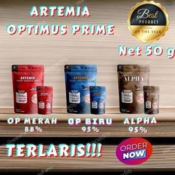 Artemia Optimus Prime Net 50 Gram/Alternatif Supreme Plus hidup