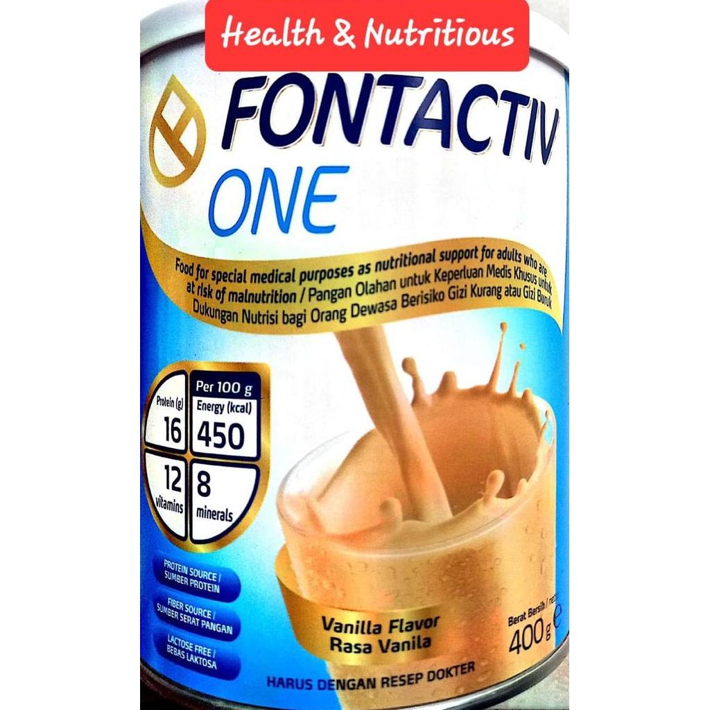 Leite - Fontactive One 400 Gram Susu Tinggi Protein Bebas Laktosa