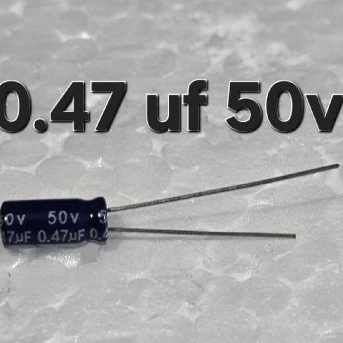 ( 0.47 UF 50V ) ELKO ELCO 0.47UF50V 50V0.47UF 0.47 UF MF MICRO MIKRO 50 V VOLT 474 50V 0,47 UF 0,47U