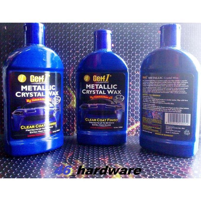 GETF1 METALLIC CRYSTAL WAX 500ML EXTRA HIGH GLOSS GF 500 MW CLEAR COAT OBAT POLES CAT METALLIC MOBIL