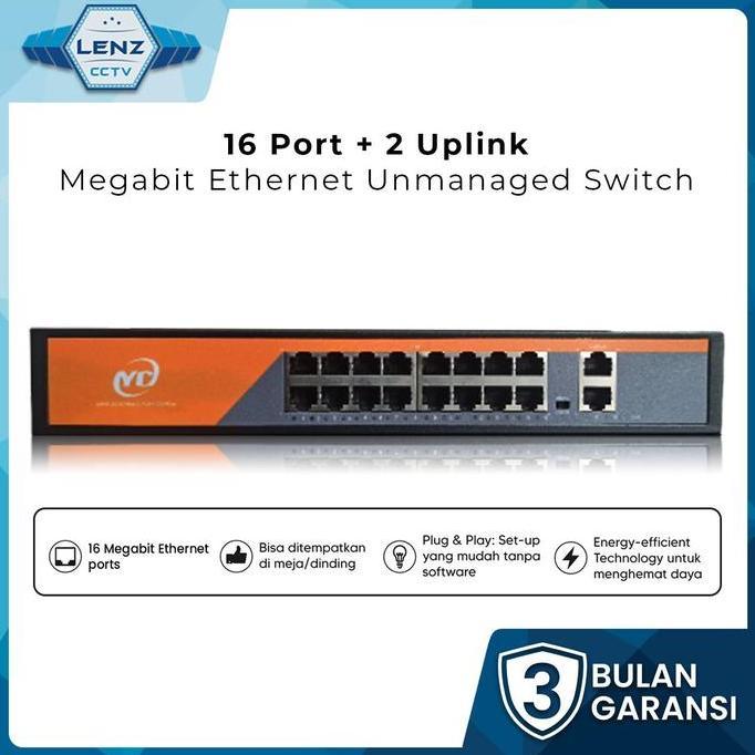 Switch Hub 16 Port / Switch POE 16 Port