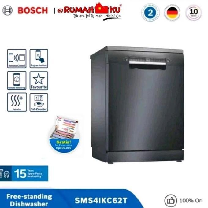 Bosch Free-Standing  Dishwasher 60Cm Sms4Ikc62T Seri 4