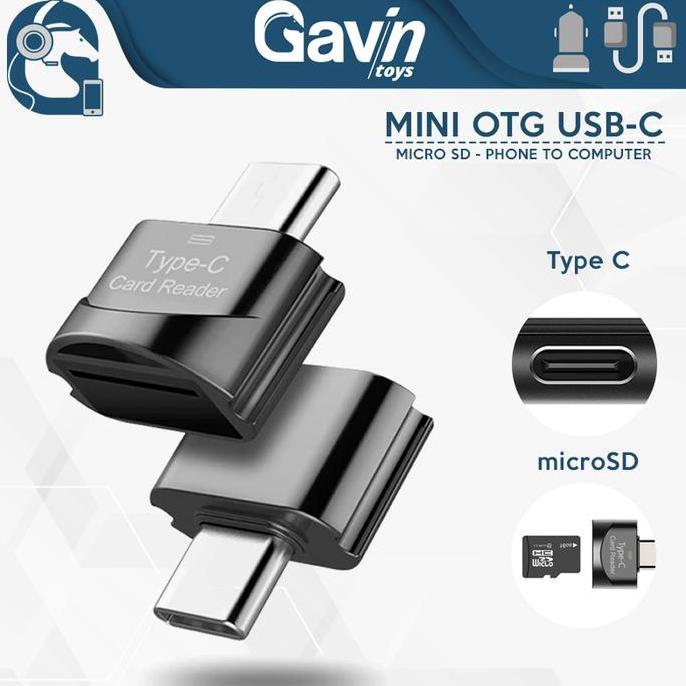 Com- Usb C Card Reader - Micro Sd Card Reader Type C Usb-C Otg Mini Type-C