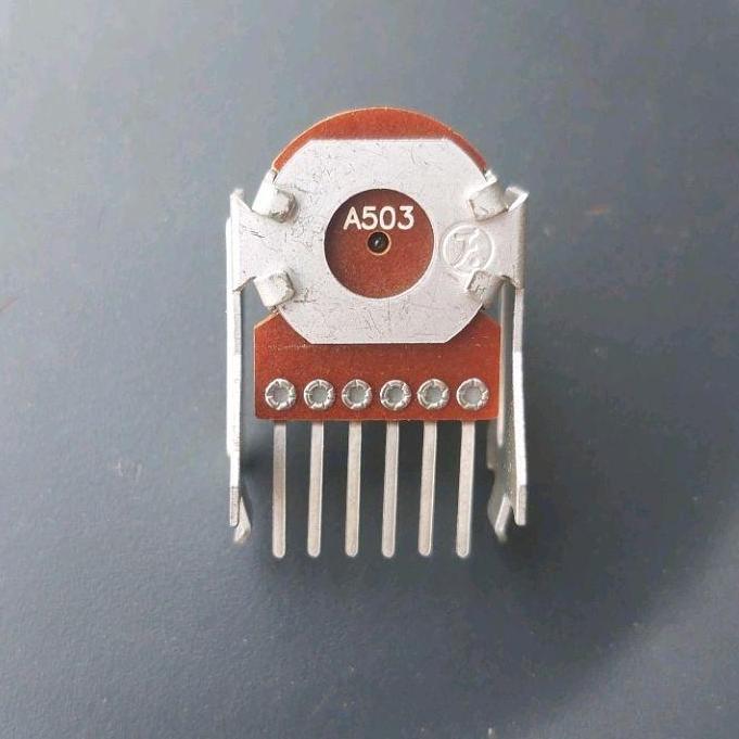 ( POTENSIO SISIR 6P ) POTENSIOMETER DUAL A503 B503 503 AUDIO SPEAKER PENGUAT POTENSIO METER VOLUME 6