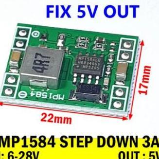 NEW PART FIX 5V  FIXED MP1584EN DC-DC 3A POWER SUPPLY BUCK ADJUSTABLE MODULE SUPER LM2596 STEPDOWN S
