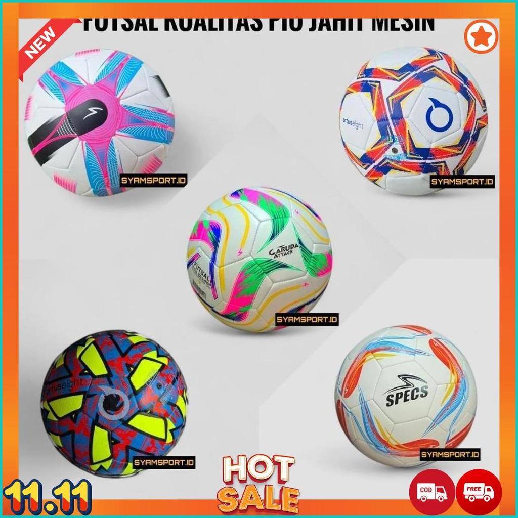 Bola Futsal Standart Grade Ori FIFA PIU Jahit Mesin / Bola Futsal Size 4 / Bola Futsal / Bola PU Jah