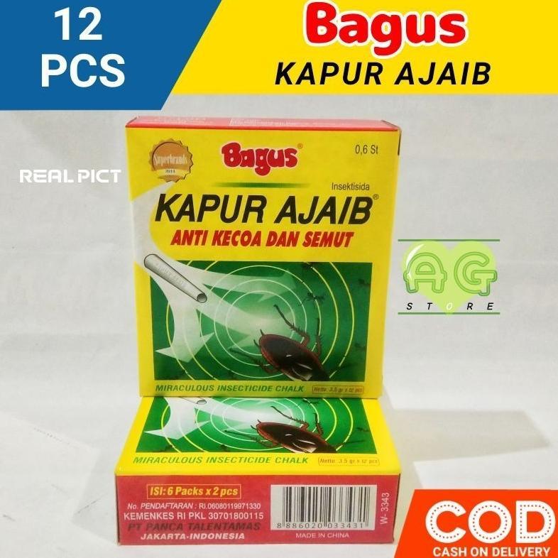 Produk Asli Kapur Ajaib [1 Pak/ 12 Pcs] Kapur Ajaib / Kapur Bagus / Kapur Ajaib Anti Kecoa Semut / P
