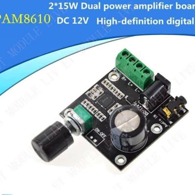 PAM8610 AMPLIFIER BOARD PAM 8610 SOUND GOOD QUALITY 12V WITH POTENSIO ART99