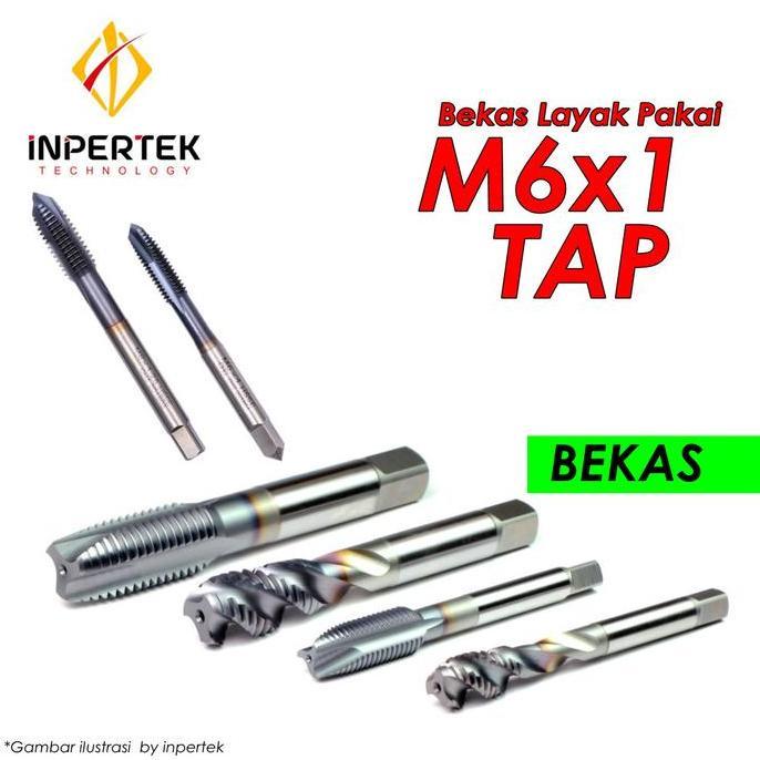 OVIROWA Tap M6X1 TANOI Tap Lurus M6 Tap PO M6 Tap 6*1 Tap M6X1 Tap Bekas M6
