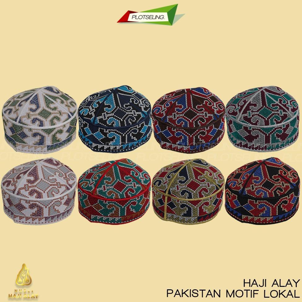 New Sale Peci Kopiah PAKISTAN Original Full Bordir Anak Laki Laki Dewasa Motif Warna Hitam Putih Son