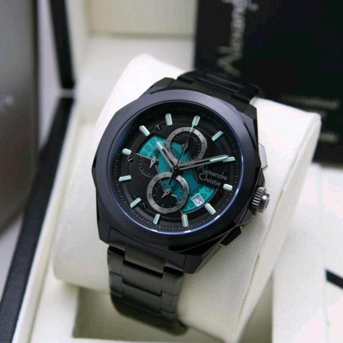 JAM TANGAN PRIA ALEXANDRE CHRISTIE AC6645 AC 6645 BLACK ROSEGOLD ORIGIN