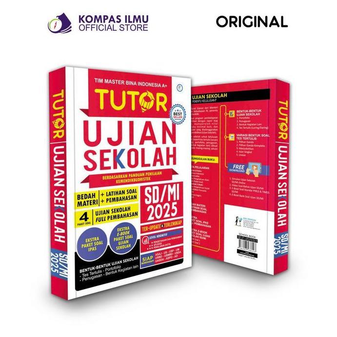 Buku Ujian Sekolah SD 2025 - Tutor Ujian Sekolah SD/MI 2025 TERBARU