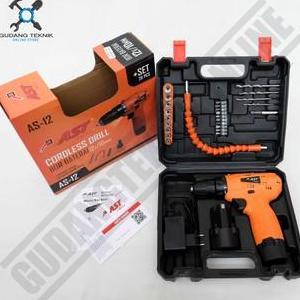 OVIROWA Mesin Bor Cordless AST 12V AS12 - Bor baterai 10mm AST 12 Volt AS-12