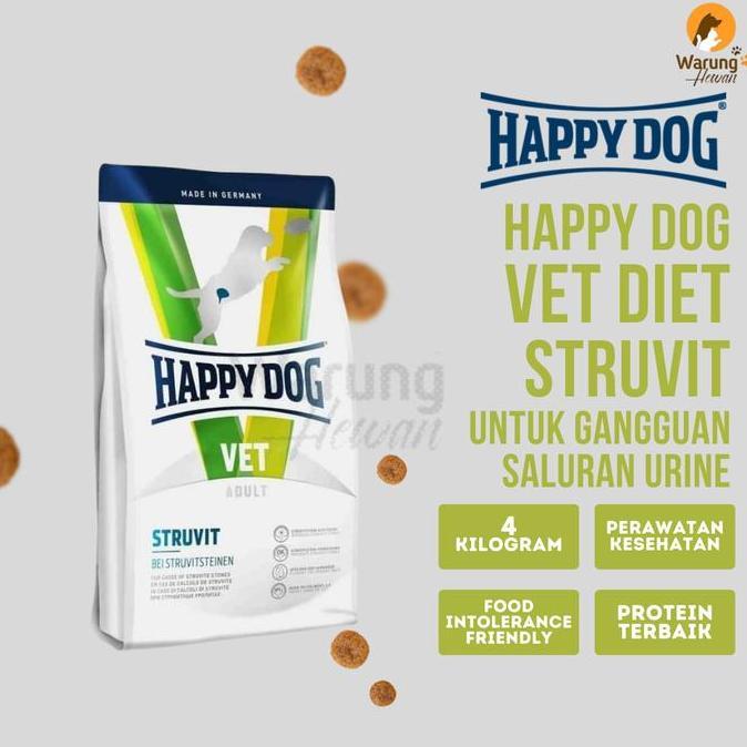 Promo Happy Dog VET Struvit (Urinary) 4 Kg Diskon