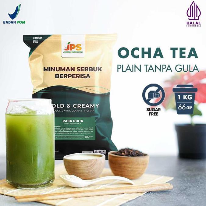 Genivalezz - Powder Drink Jps Bubuk Minuman Rasa Ocha Plain 1Kg