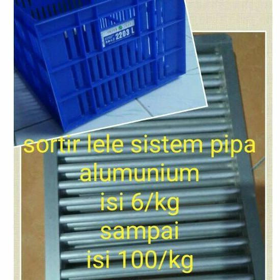 Bak Sortir lele Alat Sortir ikan lele Alumunium pengganti ember sortir lele . keranjang blm termasuk