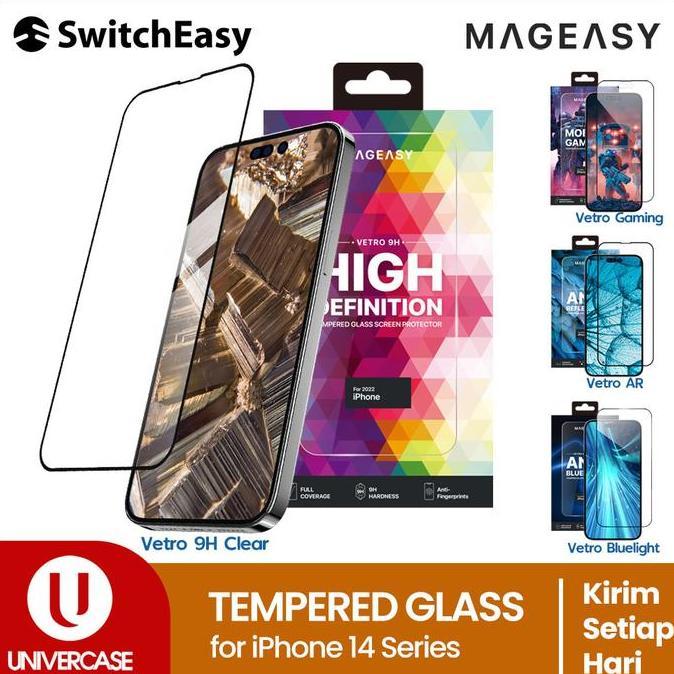 Agape- Tempered Glass Iphone 14 Pro Max Plus / 13 Mageasy Vetro Anti Gores