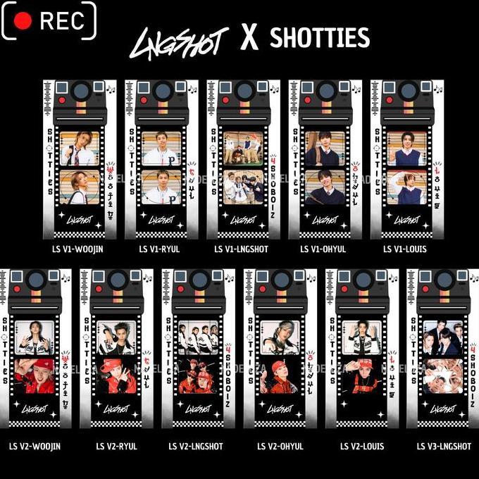 Nadeldza Bag Charm KPOP LNGSHOT x SHOTTIES Photobox Polaroid Black School Edition Aesthetic/ Gantung
