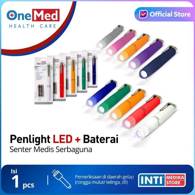 Lictz- Onemed - Penlht Led + Baterai | Senter Lampu Pena Perat Dokter | Senter Medis Serbaguna | Sen