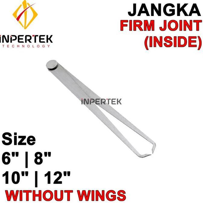 OVIROWA Jangka Besi 8" Jangka Dalam Jangka Bubut 8" Firm Joint Caliper 8 Inch